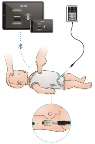 Laerdal Little Baby QCPR- dunkelhäutig - 4-pack